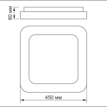 Stropna dekorativna svjetiljka VIDEX-LED-EDGE-SC-72W-bijelo 