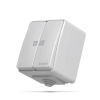 Vanjski prekidač dvostruki sa LED osvjetljenjem IP65 Siva VIDEX BINERA VF-BNW12L-G