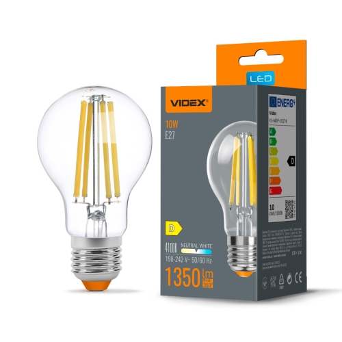 Žarulja LED 10W 4100K 1350lm E27 A60F IP20 filament VIDEX VL-A60F-10274 Žarulja LED 10W 4100K 1350lm E27 A60F IP20 filament VIDEX VL-A60F-10274