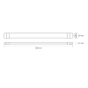 Linearna svjetiljka 18W 3CCT 2160lm 0,6m promjenjiva vataža bijela VIDEX VL-BN02-1806CW Linearna svjetiljka 18W 3CCT 2160lm 0,6m promjenjiva vataža bijela VIDEX VL-BN02-1806CW