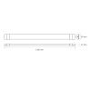 Linearna svjetiljka 36W 3CCT 4320lm 1,2m promjenjiva vataža bijela VIDEX VL-BN02-3612CW Linearna svjetiljka 36W 3CCT 4320lm 1,2m promjenjiva vataža bijela VIDEX VL-BN02-3612CW