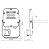 Reflektor LED 10W 3CCT 1000lm IP65 sa senzorom bijela VIDEX VL-F5-010CW-S