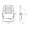 Reflektor LED 20W 3CCT 2000lm IP65 bijela VIDEX VL-F5-020CW Reflektor LED 20W 3CCT 2000lm IP65 bijela VIDEX VL-F5-020CW