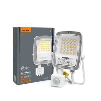 Reflektor LED 20W 3CCT 2000lm IP65 sa senzorom bijela VIDEX VL-F5-020CW-S