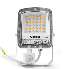 Reflektor LED 30W 3CCT 3000lm IP65 sa senzorom bijela VIDEX VL-F5-030CW-S