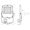 Reflektor LED 30W 3CCT 3000lm IP65 sa senzorom bijela VIDEX VL-F5-030CW-S