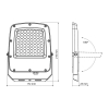 Reflektor LED 50W 3CCT 5000lm IP65 bijela VIDEX VL-F5-050CW