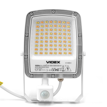 Reflektor LED 50W 3CCT 5000lm IP65 sa senzorom bijela VIDEX VL-F5-050CW-S