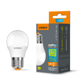 Žarulja LED 6W 4100K 1020lm E27 G45h IP20 VIDEX VL-G45h-06274