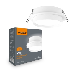 Kučište VIDEX za GX53 žarulju bijela VL-SPF33R-W