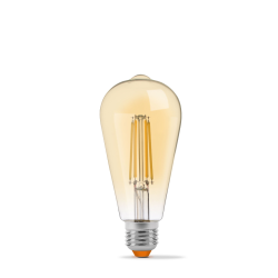 Žarulja LED 6W 2200K 600lm E27 ST64 IP20 filament dimabilna brončana VIDEX VL-ST64FAD-06272