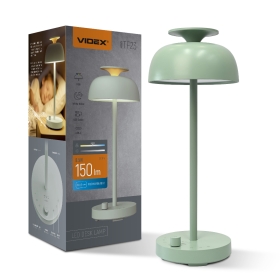 Stolna LED svjetiljka 8,5W 4000K 150lm RGB s funkcijom bijelog šuma zelena VIDEX VL-TF23G