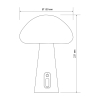 Stolna LED svjetiljka 4W 3CCT 210lm RGB punjiva Mushroom VIDEX VL-TF25BG Stolna LED svjetiljka 4W 3CCT 210lm RGB punjiva Mushroom VIDEX VL-TF25BG