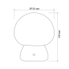 Stolna LED svjetiljka 4W 3CCT 210lm RGB punjiva Mushroom VIDEX VL-TF26BG