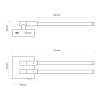 Stropna/zidna dekorativna svjetiljka 10W 3CCT 1000lm crna VIDEX VL-WL042-10CB