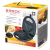 Aparat za sendviče BROCK SSM 2001 GY, 750W