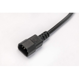 Razdjelnik 19" 8-smjerni crni  s utikačem tip  C14 18192