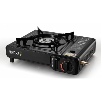 Prijenosni plinski štednjak BROCK PSG 001 BK, 2200W
