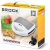 Aparat za sendviče BROCK SSM 1001 WH, 750W