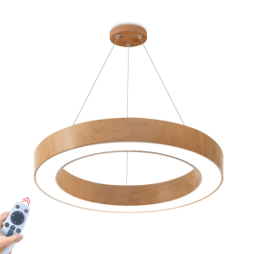 Visilica 45W 3/1 4650lm fi600 IP20 s daljinskim upravljačem okrugla imitacija drva BRAYTRON BH16-06297