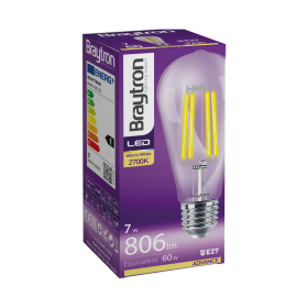 Žarulja LED 7W 2700K 806lm E27 ST64 CLR IP20 filament BRAYTRON BA46-00720