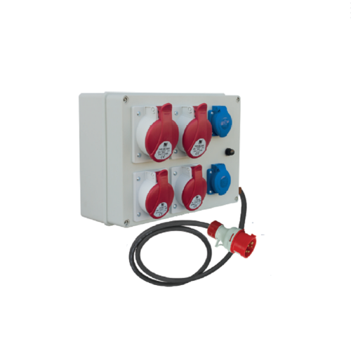 Razvodni gradilišni ormar 300/ 2x32A/5p, 2x16A/5p, 4x250V B.18.341-S