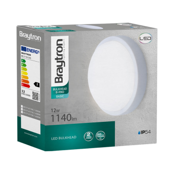 Zidna svjetiljka 12W 6500K 1140lm fi170mm IP54 bijela B-RND BRAYTRON BC17-01130