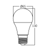 Žarulja LED 13W 3000K 1350lm E27 A65 IP20 BRAYTRON BA13-01320