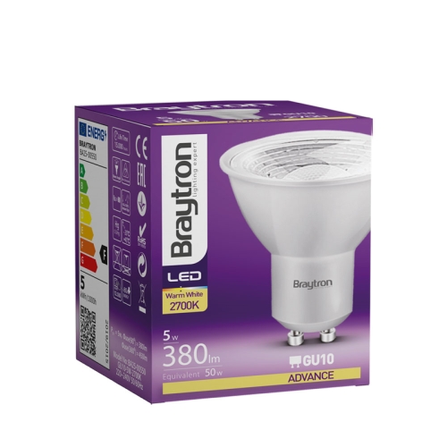 Žarulja LED 5W 2700K 380lm GU10 38D BRAYTRON BA25-00550