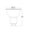 Žarulja LED 5.5W 2700K 400lm GU10 38D IP20 staklena dimabilna BRAYTRON BA27-60650