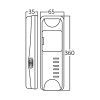 Evakuacijska svjetiljka 4W 6500K 330lm 60LED 360X65mm punjiva BRAYTRON BC01-00330
