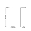 Zidna svjetiljka 4W 3000K 230lm 52x120x120mm IP65 kvadratna bijela VEKTA BRAYTRON BG38-00010