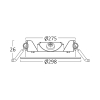 Panel LED 24W 4000K 2400lm IP40 ugradbeni okrugli bijeli BRAYTRON BP01-62410