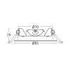 Panel LED 4W 4000K IP40 ugradbeni okrugli bijeli dimabilni BP01-90410 ***EOL***