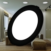 Panel LED 18W 3000K IP40 ugradbeni okrugli crni dimabilni BP01-91801 ***EOL***
