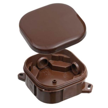 Kutija razvodna nadžbukna 92x92x44mm smeđa IP54 A.0018BR