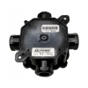 Kutija razvodna nadžbukna 75x75x33mm 4 uvoda PG16/5x4mm2 crna IP67 A.0035C