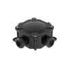 Kutija razvodna nadžbukna 75x75x33mm 4 uvoda PG16/5x4mm2 crna IP67 A.0035C