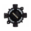 Kutija razvodna nadžbukna 75x75x33mm 4 uvoda PG16/5x4mm2 crna IP67 A.0035C