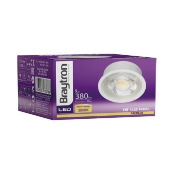 Modul LED MR16 5W 3000K 380lm fi50 38D okrugli bijeli BRAYTRON BA23-10500