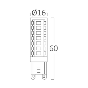 Žarulja LED 6,5W 6500K 580lm G9 IP20 BRAYTRON BA29-00693