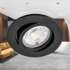 Stropna svjetiljka 7W 3CCT 630lm fi85 IP20 ugradbena okrugla SPOT crna dimabilna BRAYTRON BD02-60781