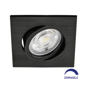 Stropna svjetiljka 7W 3/1 630lm 85x43x85mm IP20 ugradbena kvadratna SPOT crna dimabilna BRAYTRON BD02-70781
