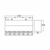 Linearna magnetska svjetiljka 6W 4000K 370lm 23x105x110mm IP20 crna BRAYTRON BD60-03111