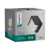 Zidna svjetiljka 15W 3000K 1450lm 160x160mm IP65 kvadratna crna BG38-01101 ***EOL***