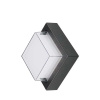 Zidna svjetiljka 15W 4000K 1450lm 160x160mm IP65 kvadratna crna BG38-01311