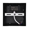 Zidna svjetiljka 15W 4000K 1450lm 160x160mm IP65 kvadratna crna BG38-01311