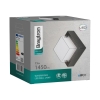 Zidna svjetiljka 15W 4000K 1450lm 160x160mm IP65 kvadratna crna BG38-01311