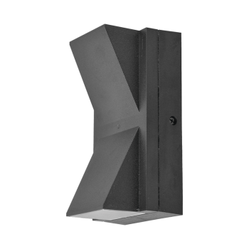 Zidna svjetiljka 2x6W 3/1 78x143mm IP65 pravokutna siva VEKTA BRAYTRON BG38-02782