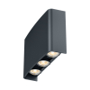 Zidna svjetiljka 6x1W 3/1 160x41x100mm IP65 siva VECTOR BG38-03382